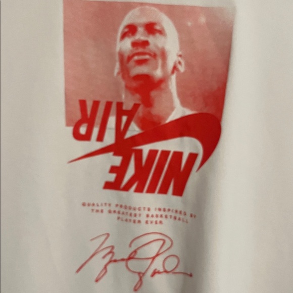 Nike Air White Tee with Red Graphic - Picture 3 of 7